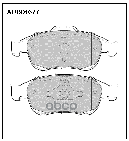 

Колодки передние RENAULT Duster/Fluence/Megane III ADB 01677, ADB01677