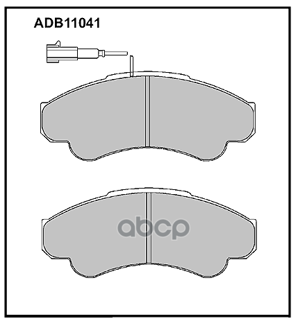 

Колодки передние FIAT Ducato/CITROEN Jumper ADB 11041, ADB11041