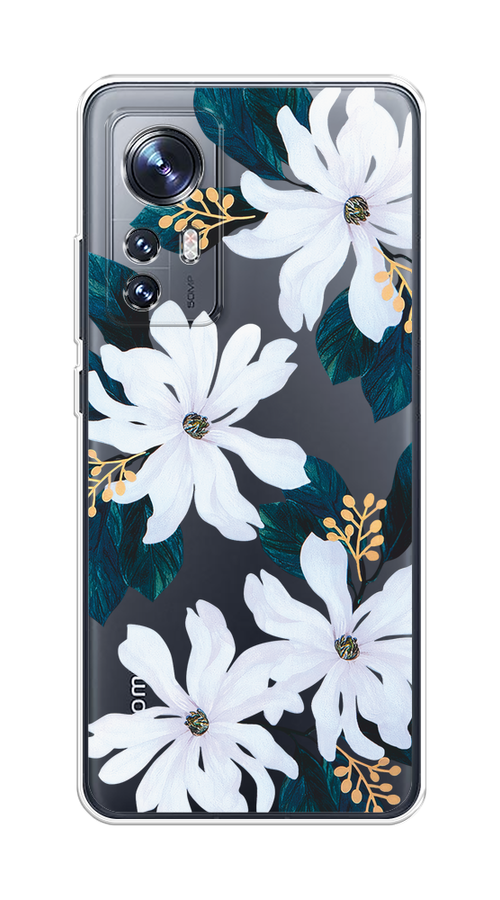 

Чехол на Xiaomi 12/12X/12S "Delilah Flower", Зеленый;белый, 312350-1