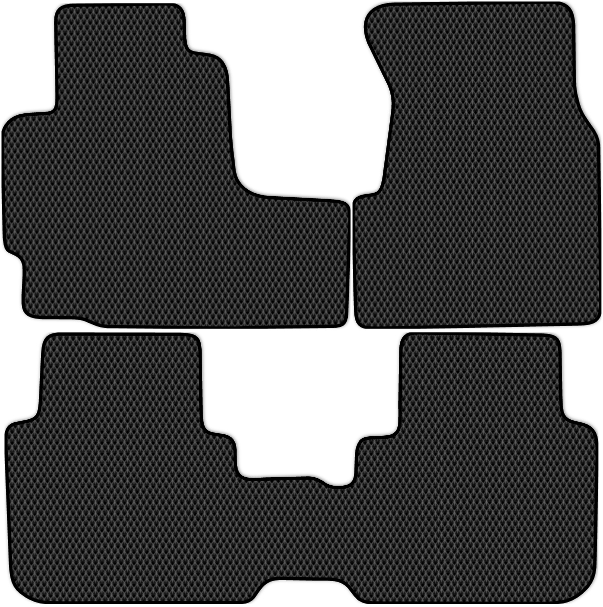 

Коврики ЭВА в салон для Honda CR-V АКПП (RD1/3) 1998 - 2001, 3 шт. черный, 2308-W3N-H
