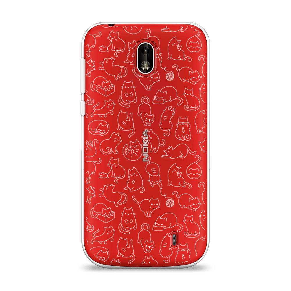 

Чехол Awog на Nokia 1 / Нокиа 1 "Шкодливые котики", Черный;белый;серый, 121250-2