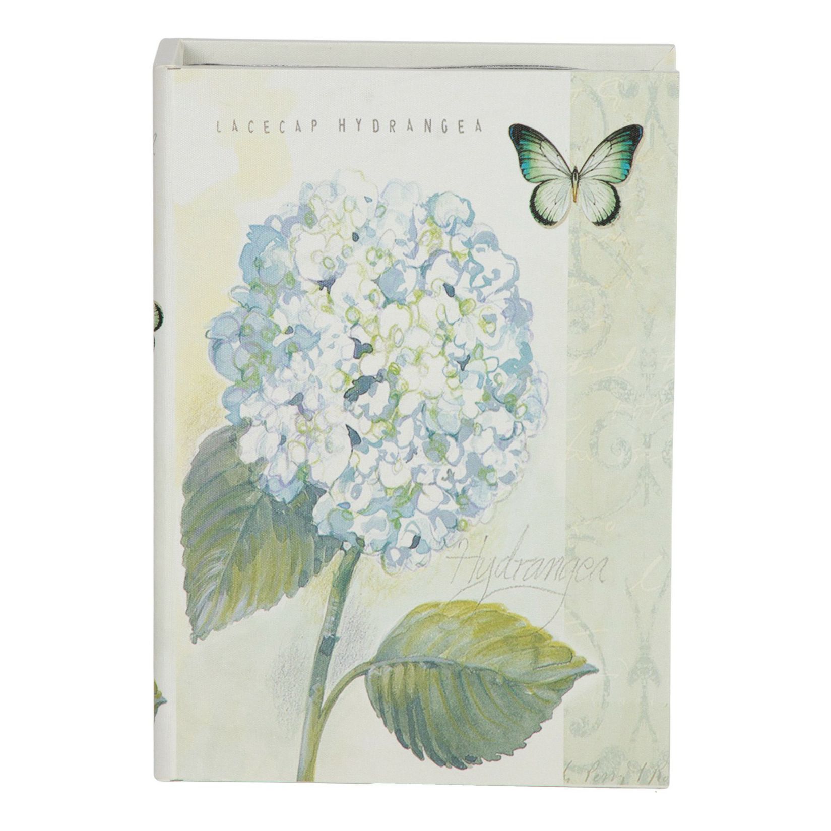 Шкатулка-книга Glasar Голубой цветок 21,5 х 7 х 30 см серая