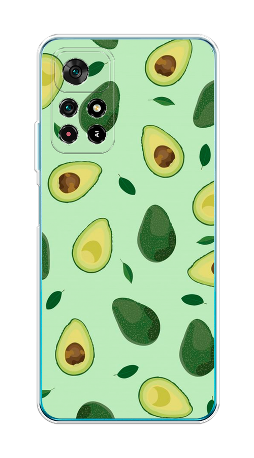 

Чехол на Poco M4 Pro 5G, Xiaomi Redmi Note 11S 5G "Blue avocado", Коричневый;зеленый, 313650-1