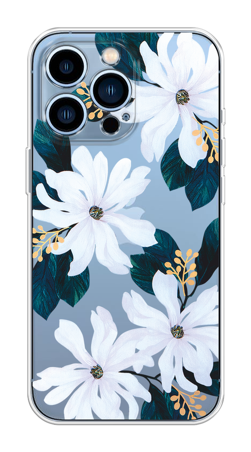 

Чехол на Apple iPhone 13 Pro "Delilah Flower", Зеленый;белый, 14350-1