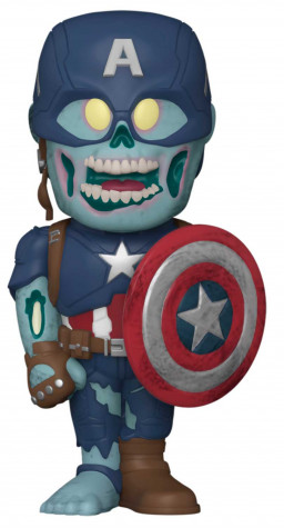 фото Фигурка funko soda: marvel: what if...? – zombie captain america with chase (12 см)