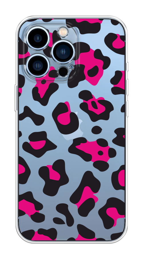 

Чехол на Apple iPhone 13 Pro "Pink cow spots", Черный;розовый, 14350-1
