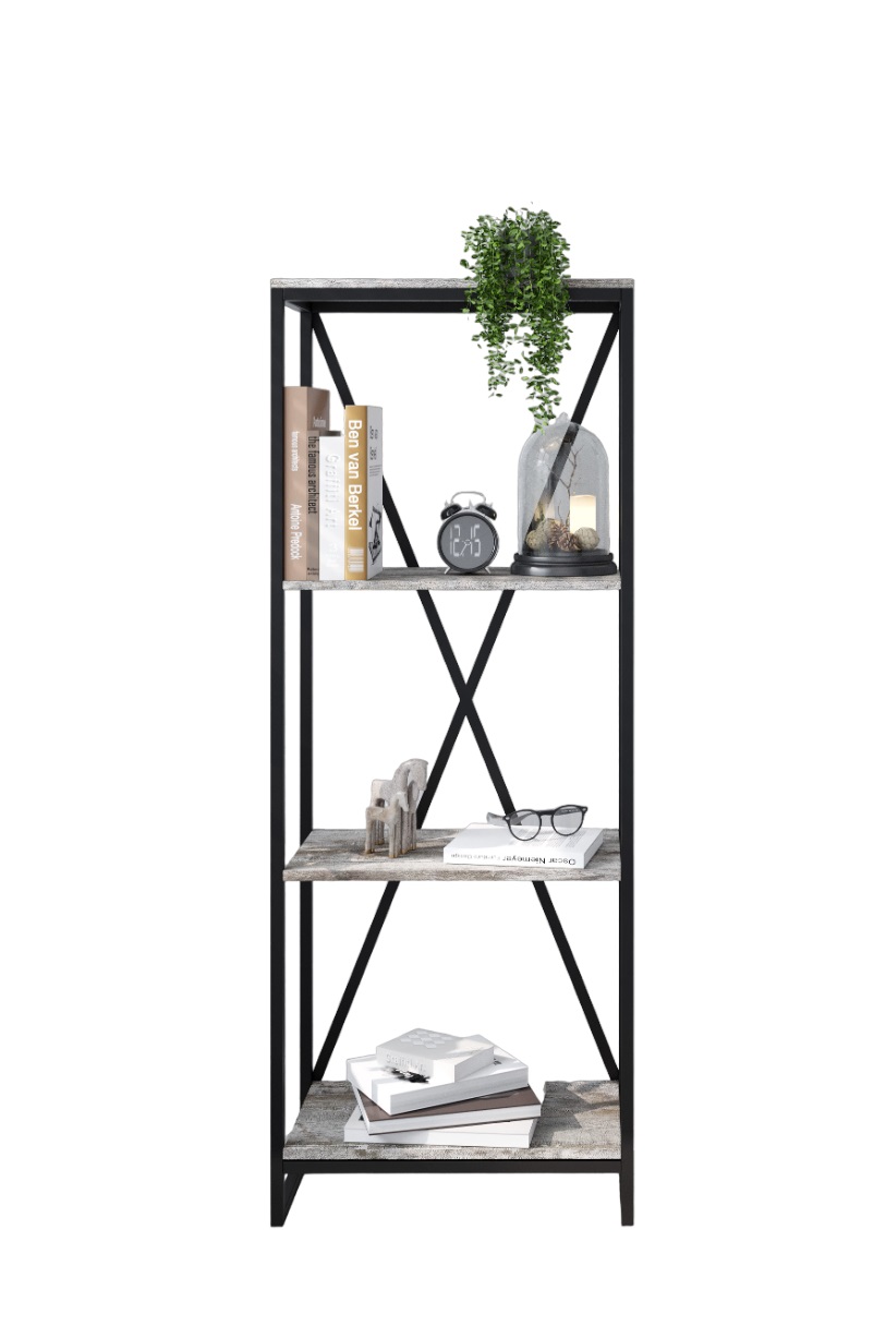 

Стеллаж металлический Flat Пайн в стиле лофт, Серый;черный, FLAT 20х20