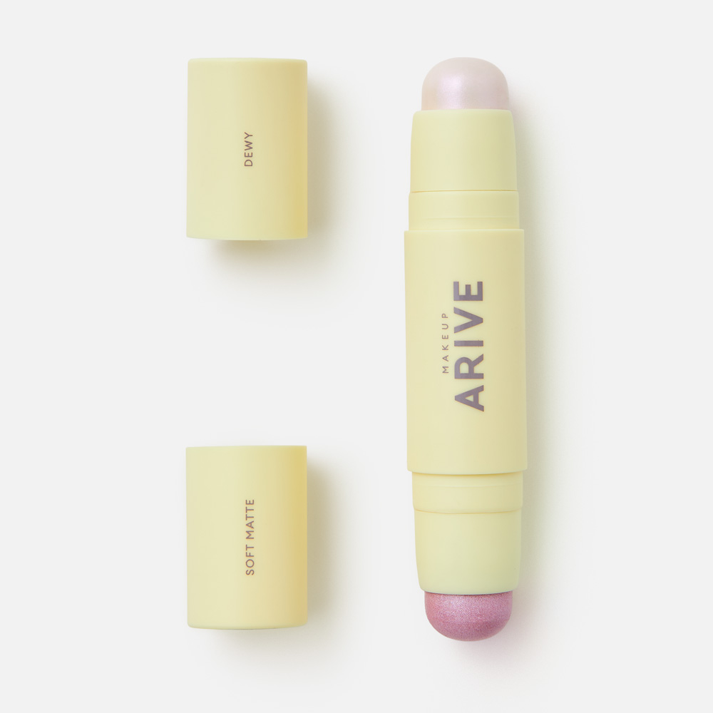 Стик-хайлайтер Arive Makeup Duo Highlighter Stick Soft Matte & Dewy, №06 Quartz, 10,8 г стик хайлайтер arive makeup duo highlighter stick soft matte