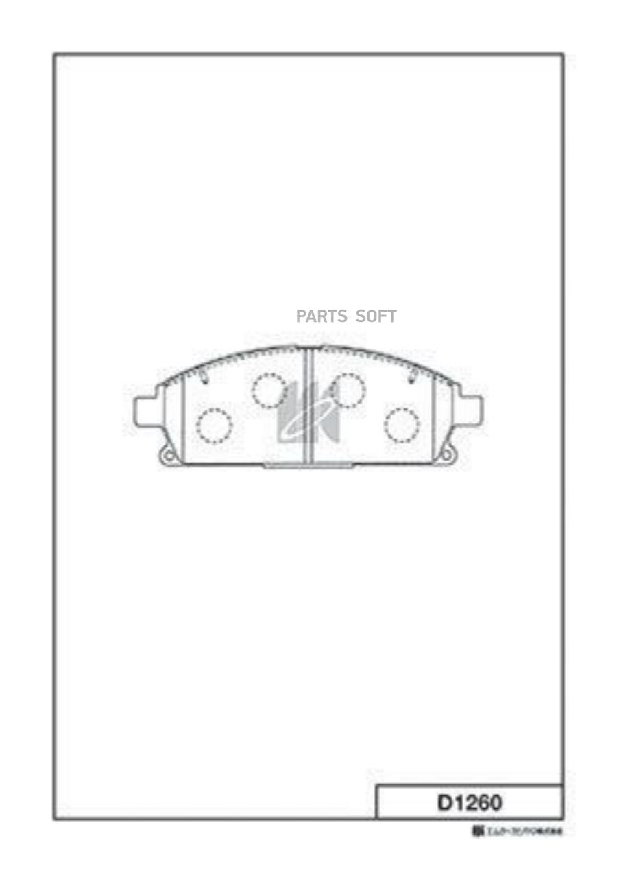 

Колодки дисковые п.\ Nissan X-Trail 2.0/2.2DCi/2.5 01> D1260-01 =GDB3293 [410608H785]