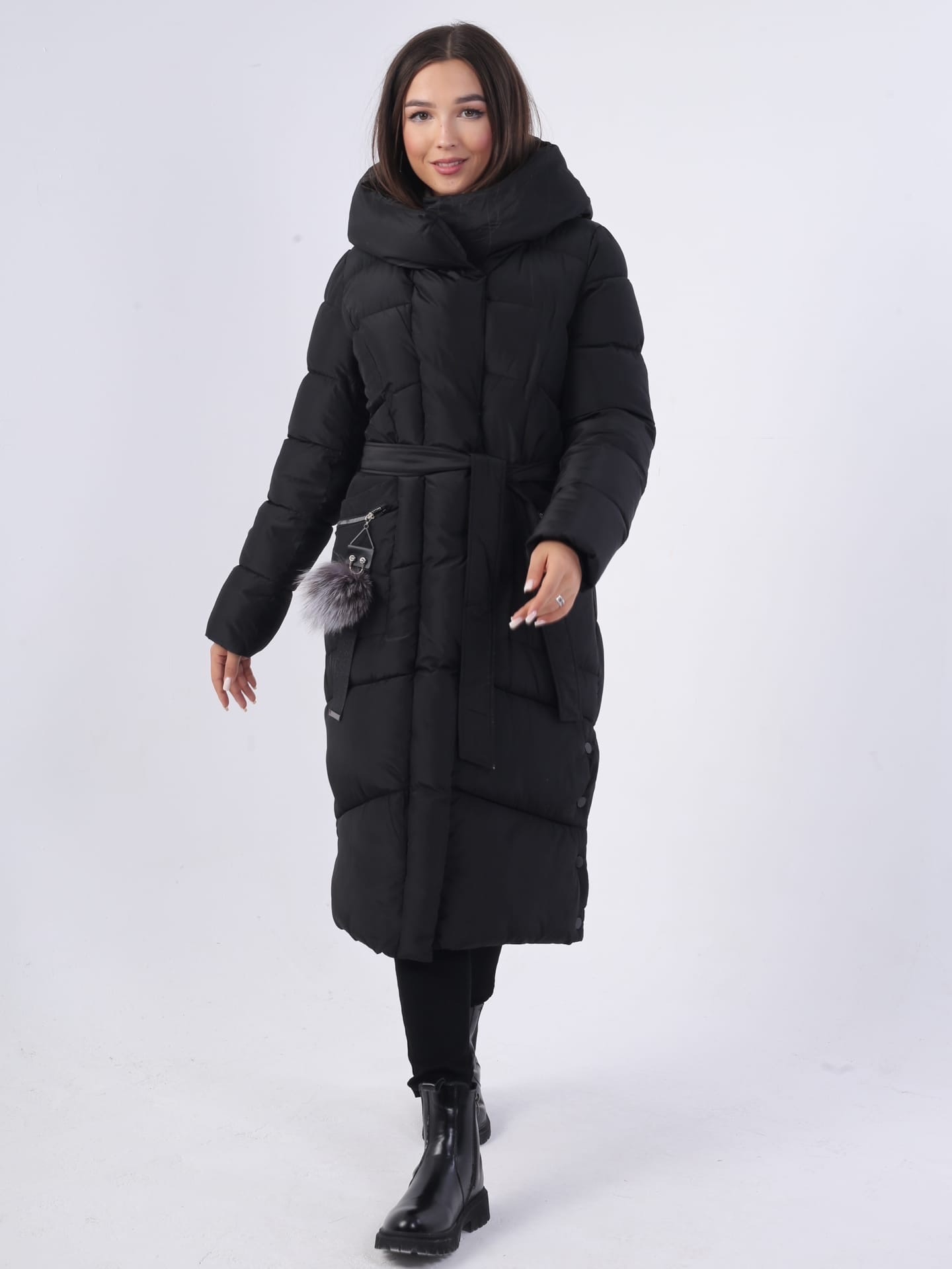 Пальто женское SKULL LOFT 8268-3 черное L