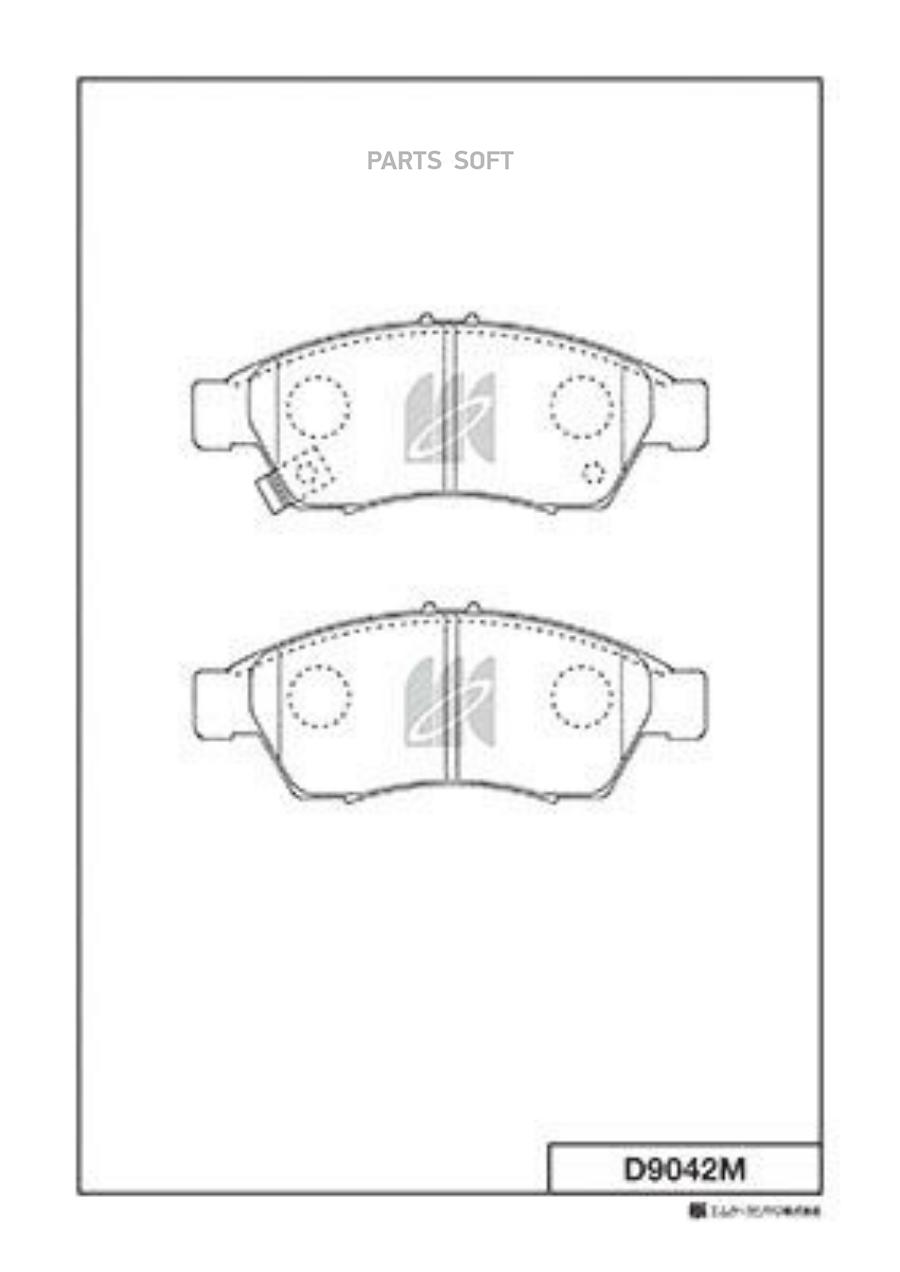 

D9042M_колодки дисковые п.!\ Suzuki Liana 1.3i/1.6i/1.6 &4WD 01>