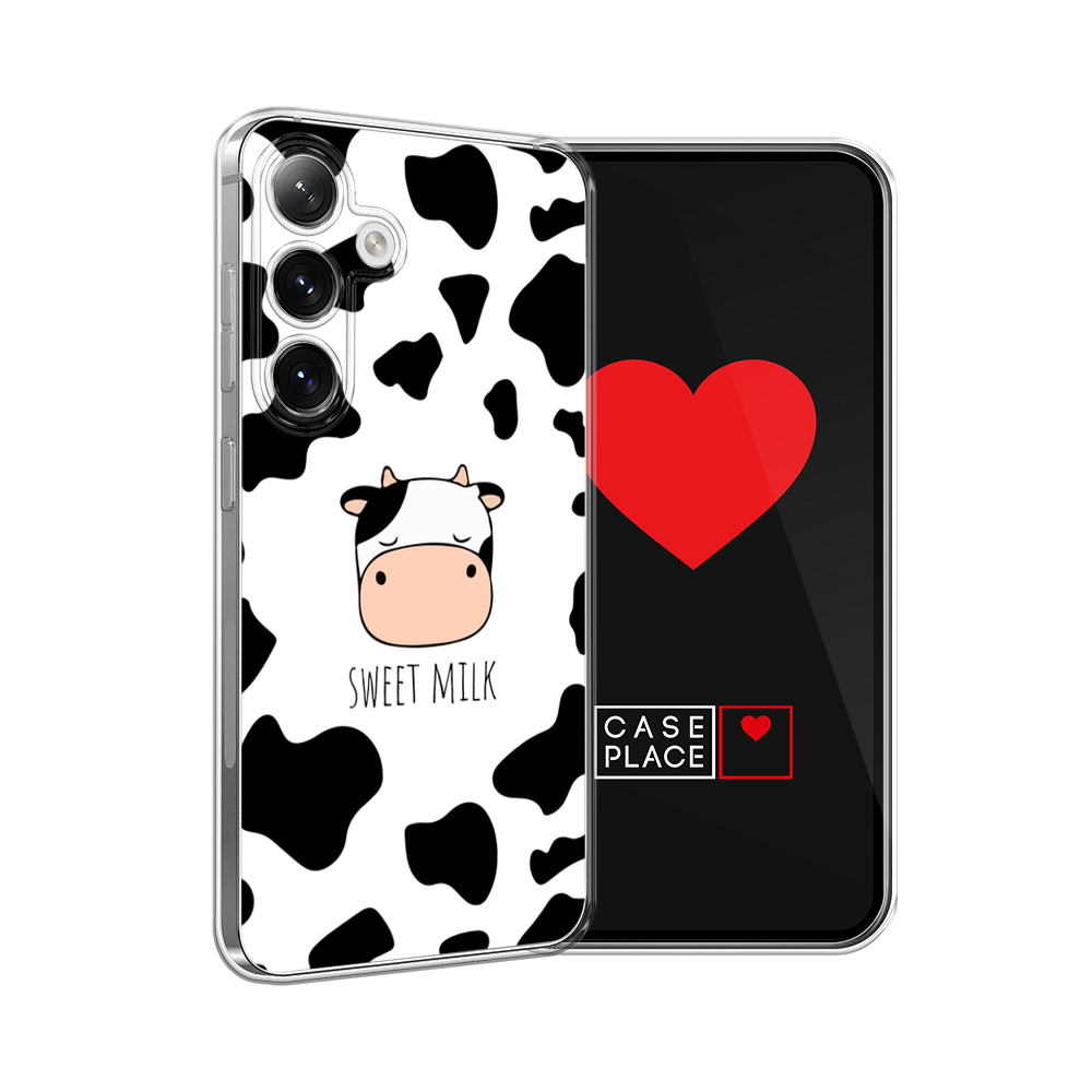 

Чехол на Samsung Galaxy S24 "Sweet milk", Розовый;белый;черный, 2109050-1