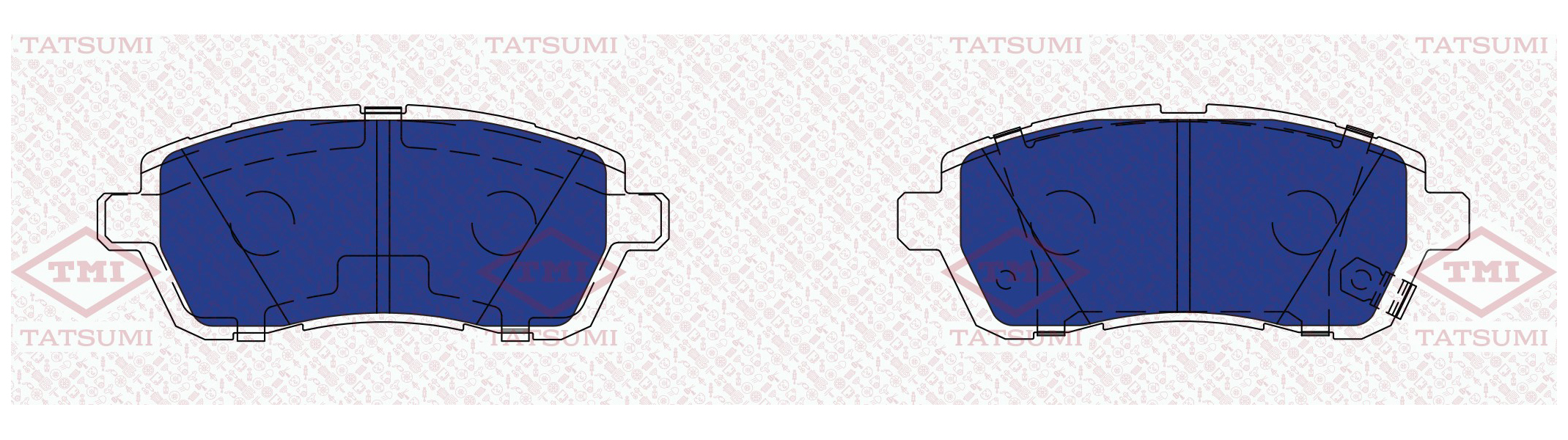 

Тормозные колодки Tatsumi передние дисковые tca1035