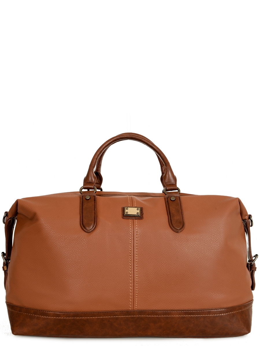 Дорожная сумка мужская David Jones 143516 коричневая, 35х50х20 см