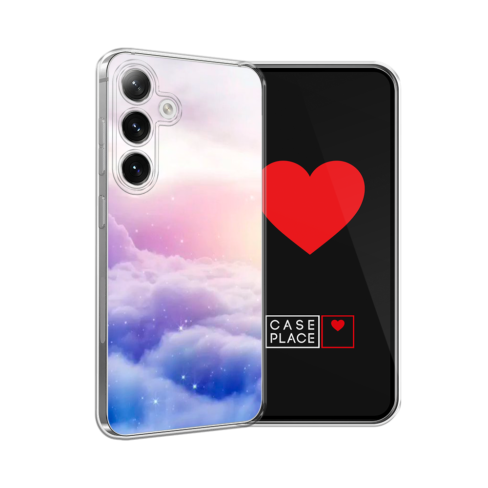

Чехол на Samsung Galaxy S24 "Небеса", Голубой;белый;розовый, 2109050-1