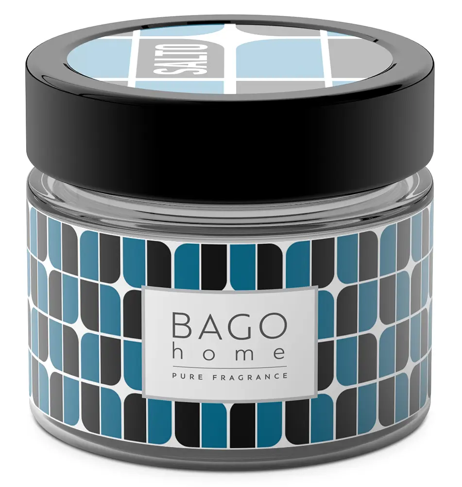 Свеча ароматизированная в стекле Salto разноцветная 5.8 см