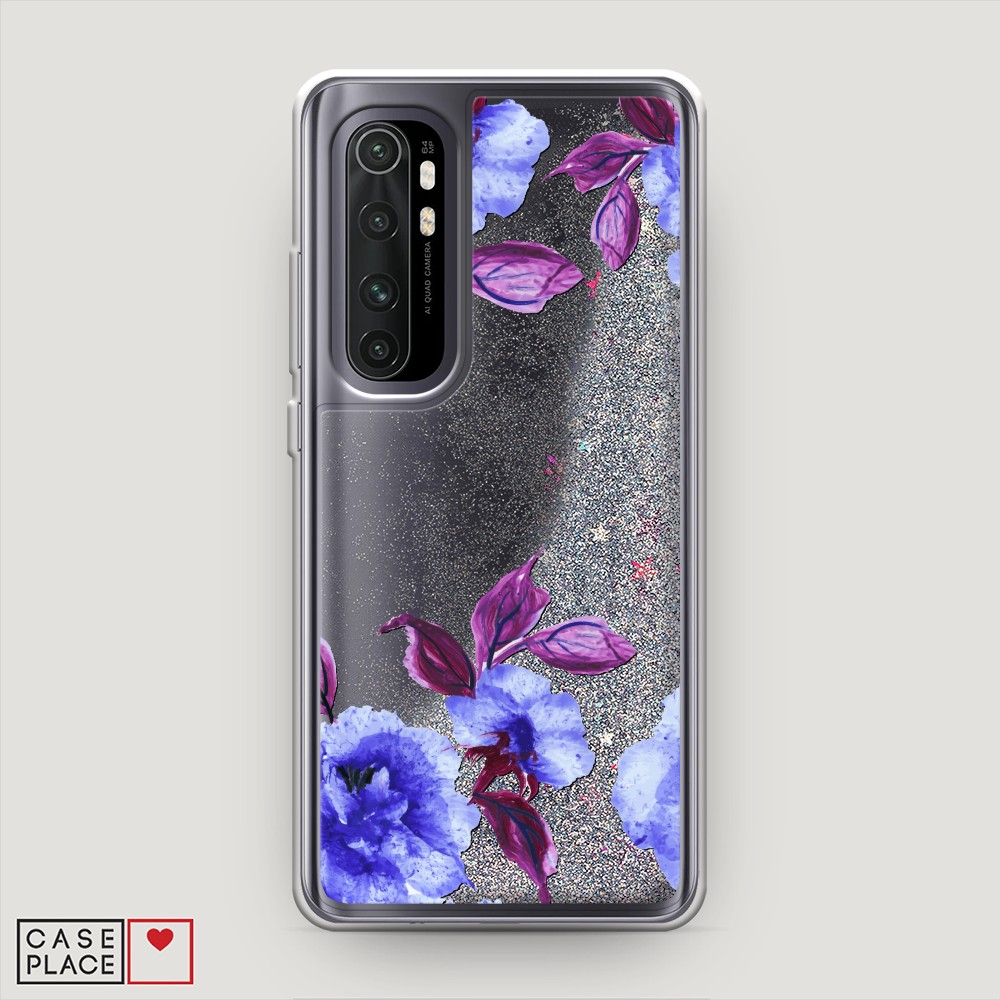 

Жидкий чехол с блестками "Цветочная фантазия 5" на Xiaomi Mi Note 10 lite, 38491-1