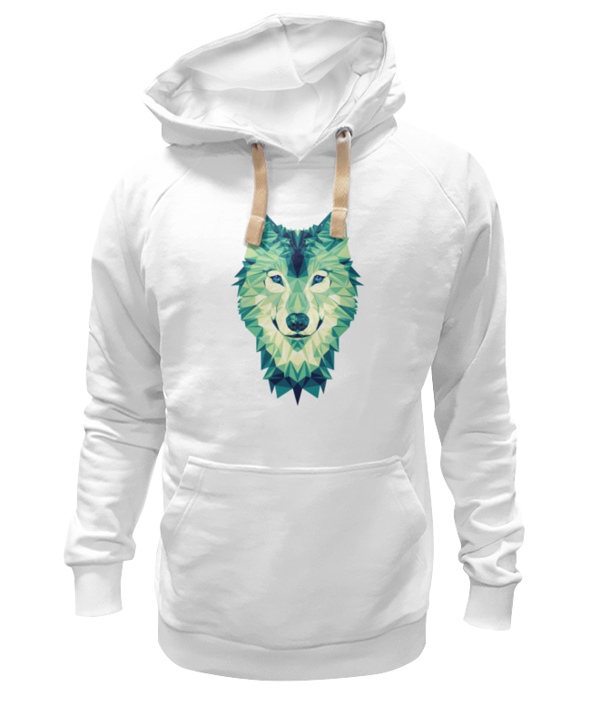 

Худи унисекс Printio Полигональная волк белое XS, Белый, Полигональный волк