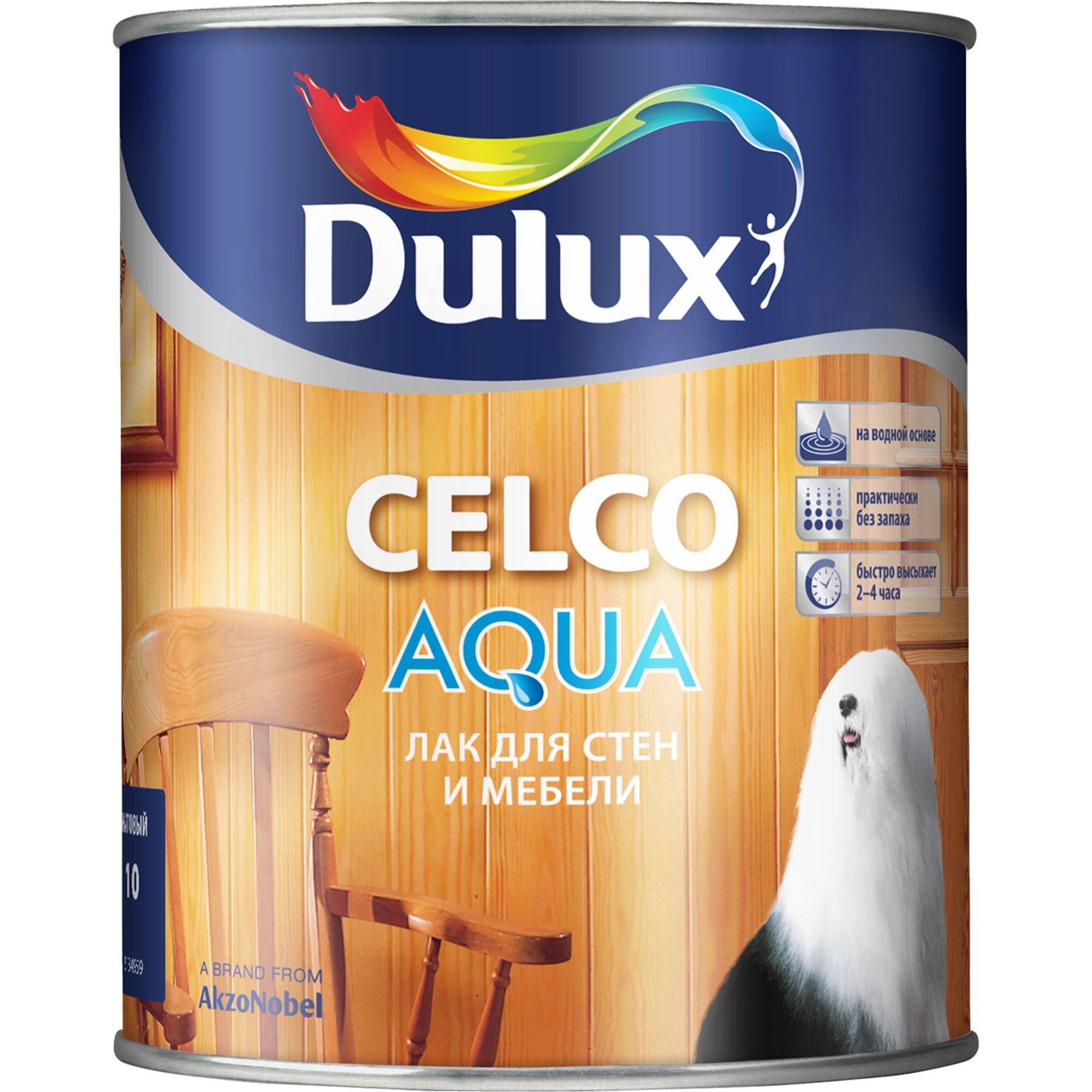 фото Лак dulux celco aqua 70 водный глянцевый 2,5 л