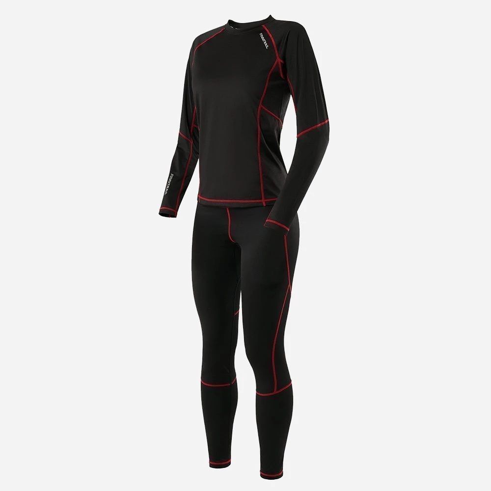 

Термобелье женское Thermo-S флисовое влагоотводящее '6305Black-S_N, Черный;красный, Thermo-S