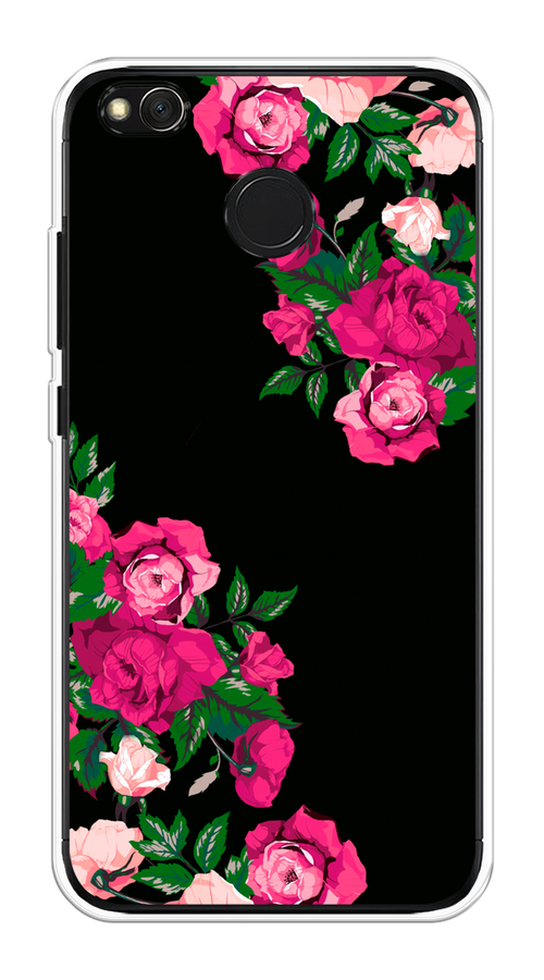 

Чехол на Xiaomi Redmi 4X "Розы фуксия", Черный;розовый;зеленый, 31450-1