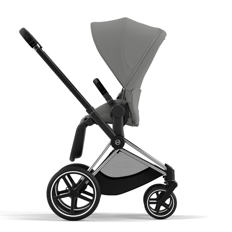 Коляска прогулочная, шасси Cybex Priam-4-mix-р, MirageGrey СР4-Р-Chrome-Black-MirageGrey