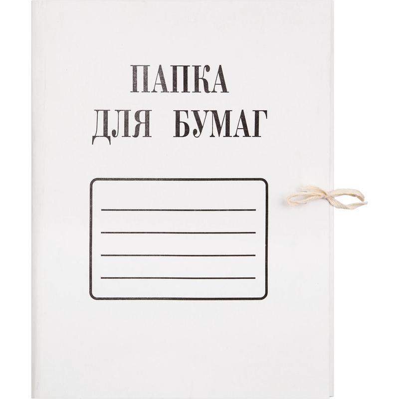 

Папка с завязками 280г/м2 мелованная, Белый