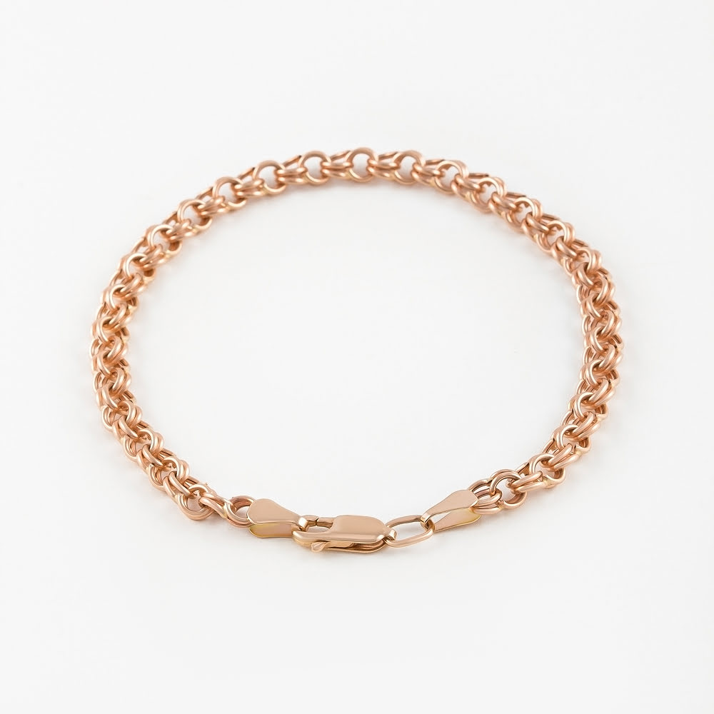 

Браслет из красного золота р. 17 НАШЕ ЗОЛОТО ТЗБПГР00510080, ТЗБПГР00510080