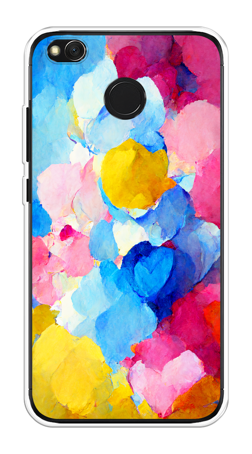 

Чехол на Xiaomi Redmi 4X "Яркие пятна", Синий;голубой;желтый;розовый, 31450-1