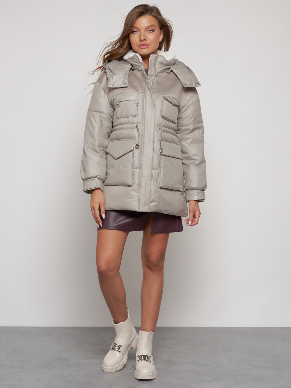 

Куртка женская MTFORCE 13338 коричневая 3XL, Коричневый, 13338