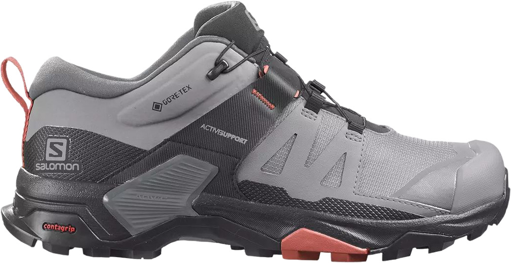 

Кроссовки женские Salomon X Ultra 4 Gtx W серые 3.5 UK, Серый, X Ultra 4 Gtx W