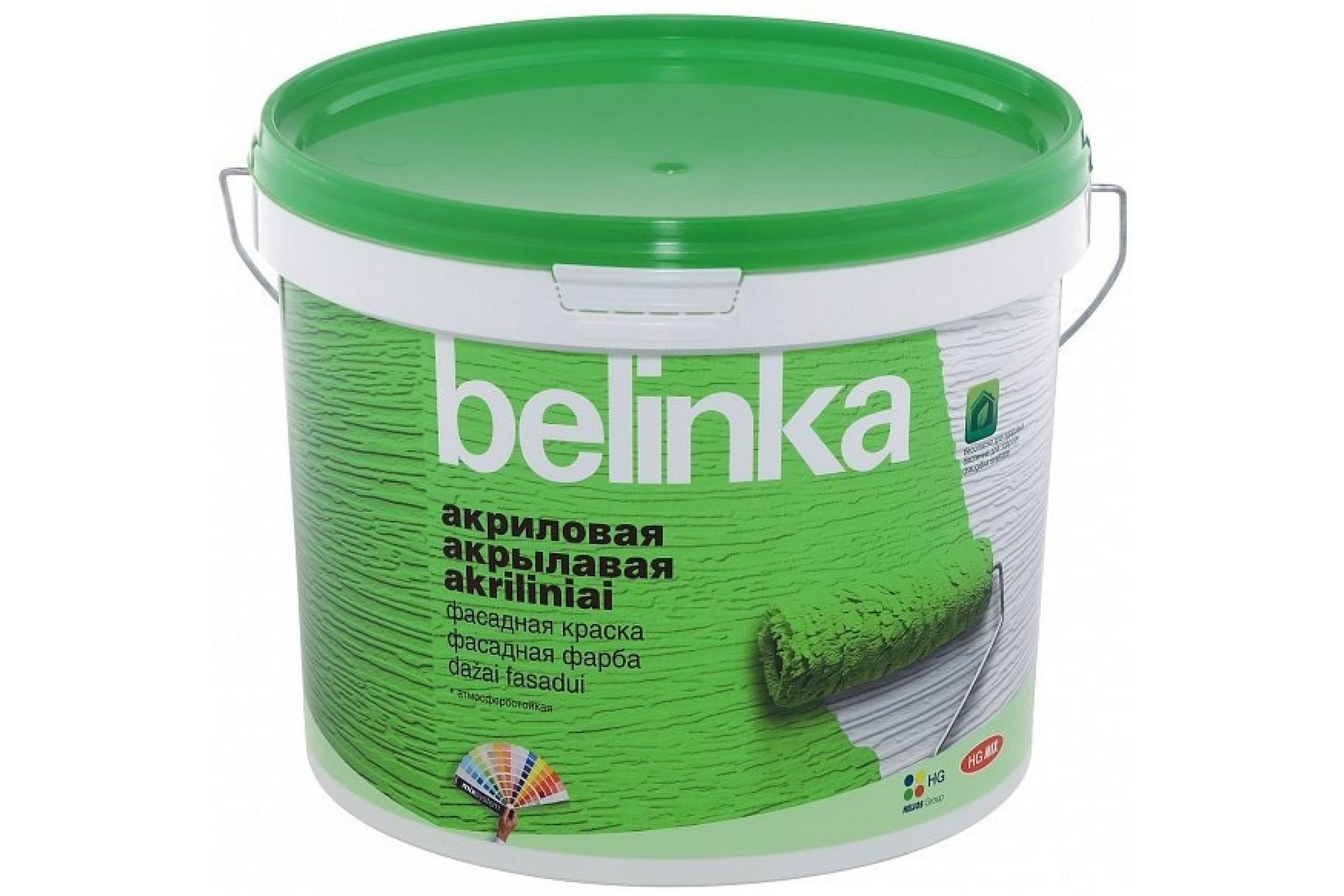 фото Краска belinka акриловая фасадная в3 матовая полупрозрачная 1,86 л