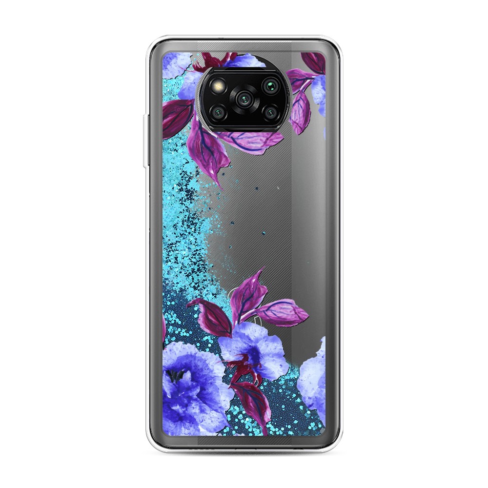 

Жидкий чехол с блестками "Цветочная фантазия 5" на Xiaomi Poco X3 Pro, 310693-1