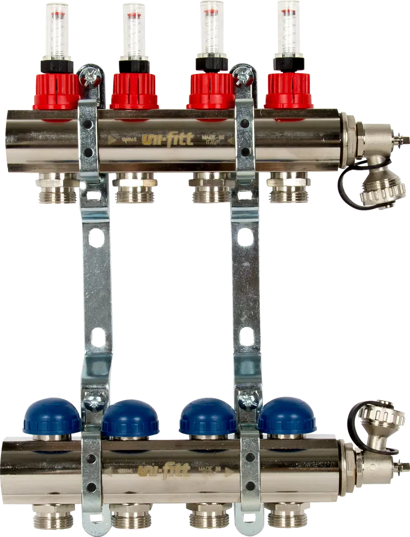 

Коллекторная группа Uni-Fitt со встроенными расходомерами 1"х3/4" 4 выхода 440E4304