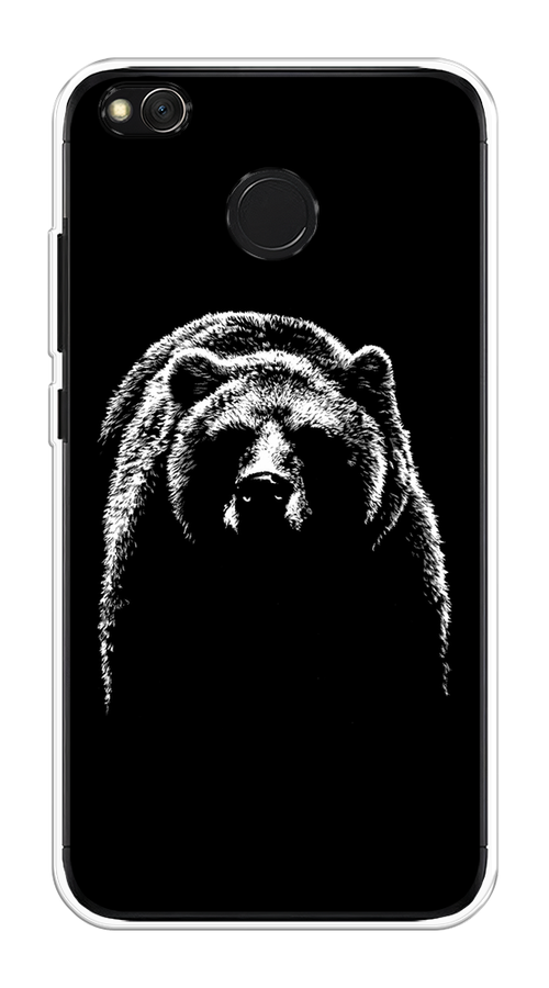 

Чехол на Xiaomi Redmi 4X "Медведь в ночи", Белый;черный, 31450-1