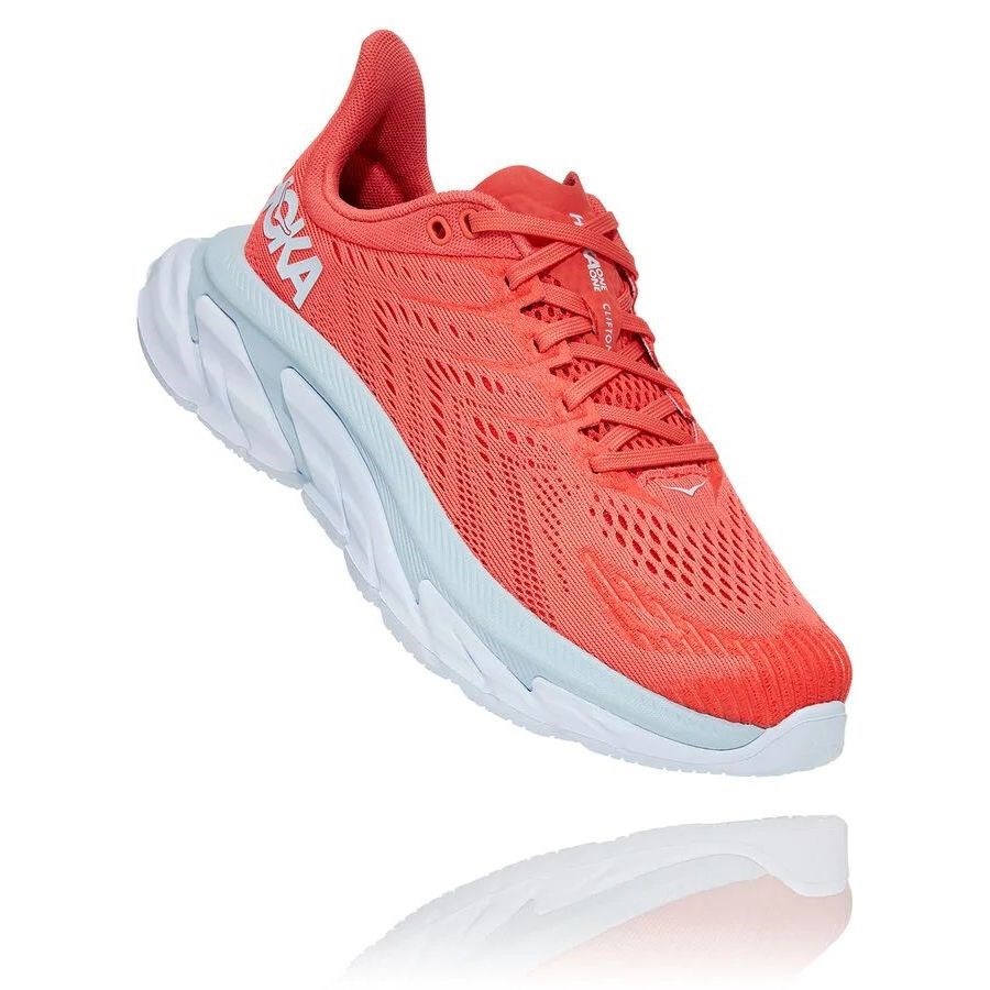 фото Кроссовки женские hoka one one clifton 1110511 красные 8 us