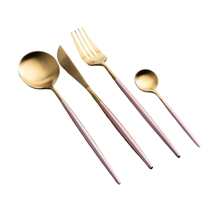 

Набор столовых приборов ТероПром цвет Серебристый 4 предмета, 3599648