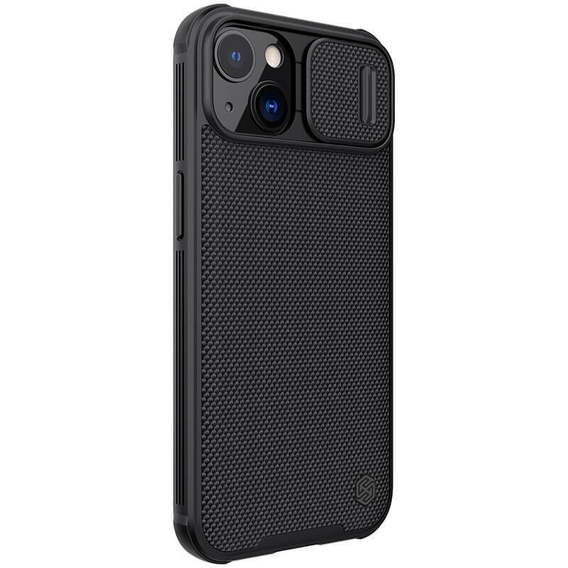 фото Чехол nillkin textured case pro magnetic с защитой камеры для iphone 13 (черный)