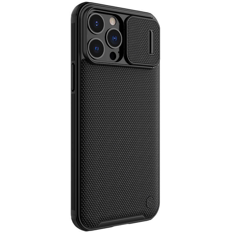 фото Чехол nillkin textured case pro magnetic с защитой камеры для iphone 13 pro max (черный)