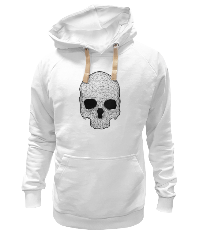 Толстовка унисекс Printio Skull art белая XS