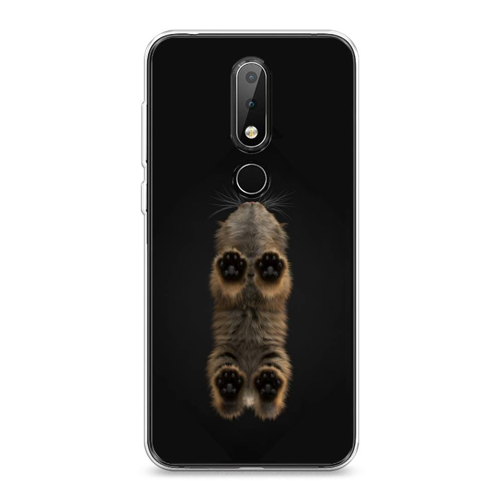 

Чехол Awog на Nokia X6 2018 / Нокиа X6 2018 "Кошачьи лапки", Черный, 121450-1
