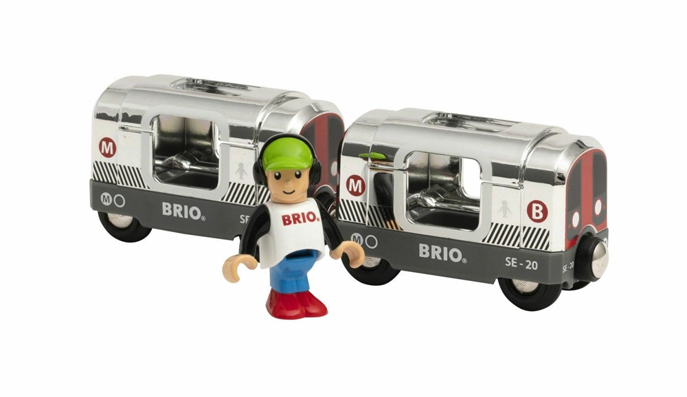 

Поезд метро BRIO Металлик с машинистом, 2 вагона
