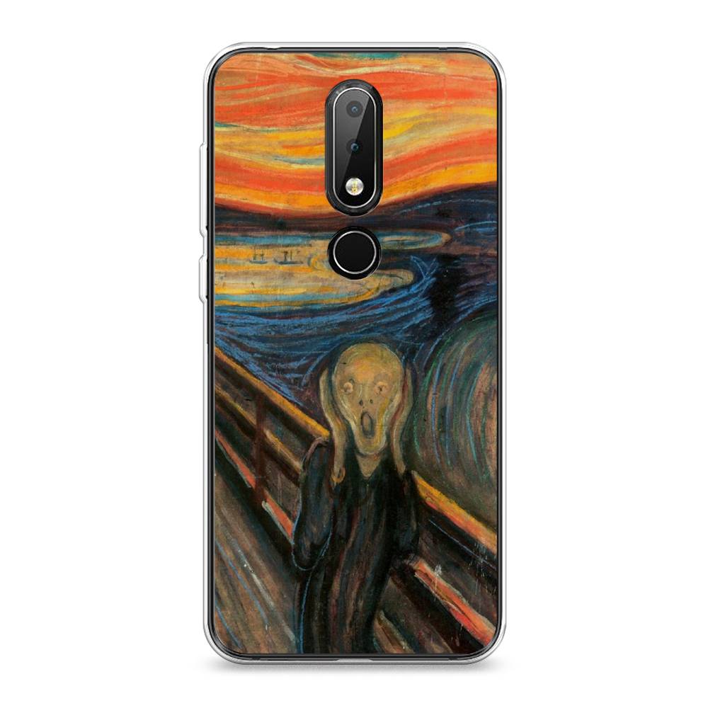 

Чехол Awog на Nokia X6 2018 / Нокиа X6 2018 "Крик", Оранжевый;синий;серый, 121450-9