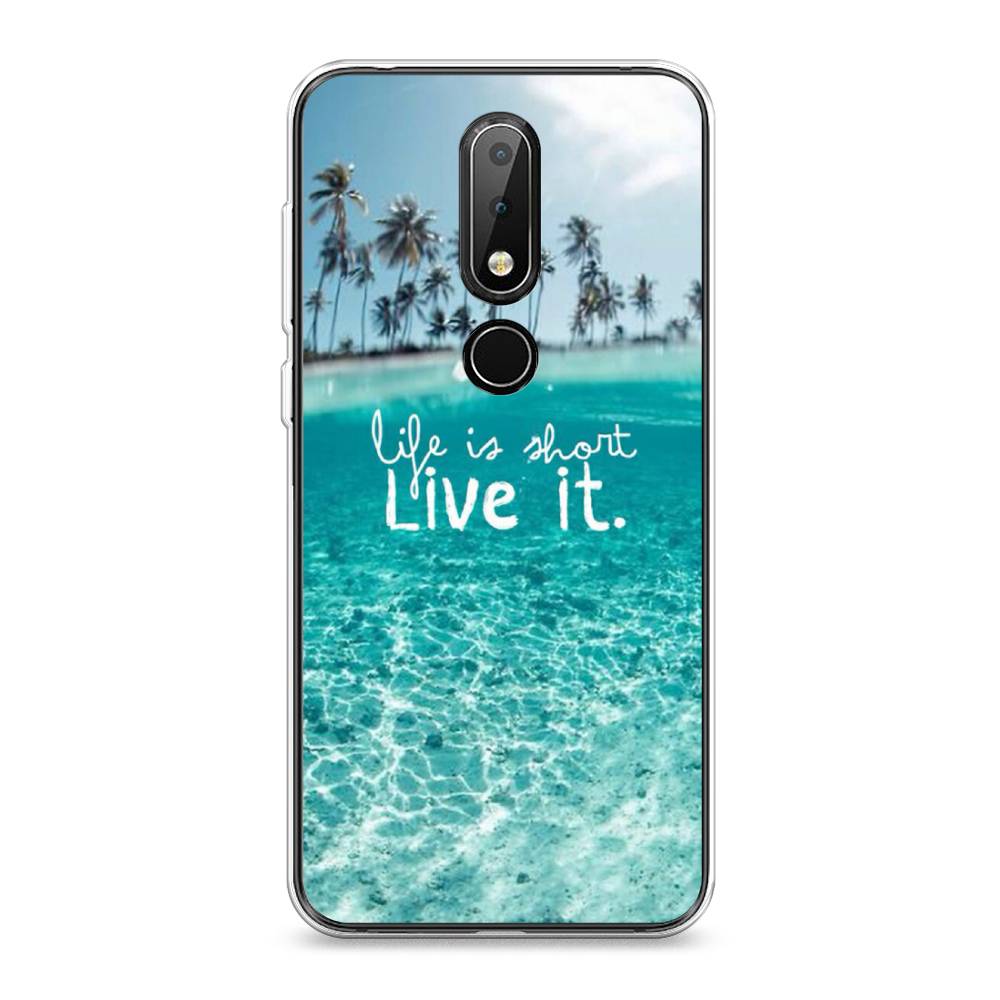 

Чехол Awog на Nokia X6 2018 / Нокиа X6 2018 "Live it", Розовый, 121450-7