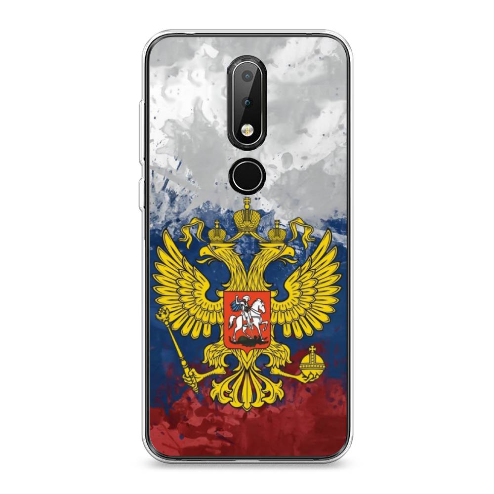 

Чехол Awog на Nokia X6 2018 / Нокиа X6 2018 "РФ", Белый;синий;красный, 121450-5