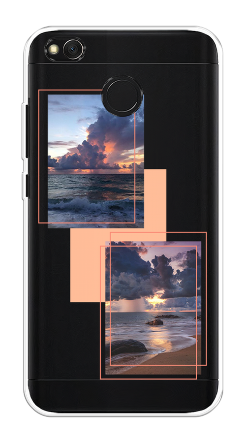 

Чехол на Xiaomi Redmi 4X "Sky collage", Розовый;прозрачный;синий, 31450-1