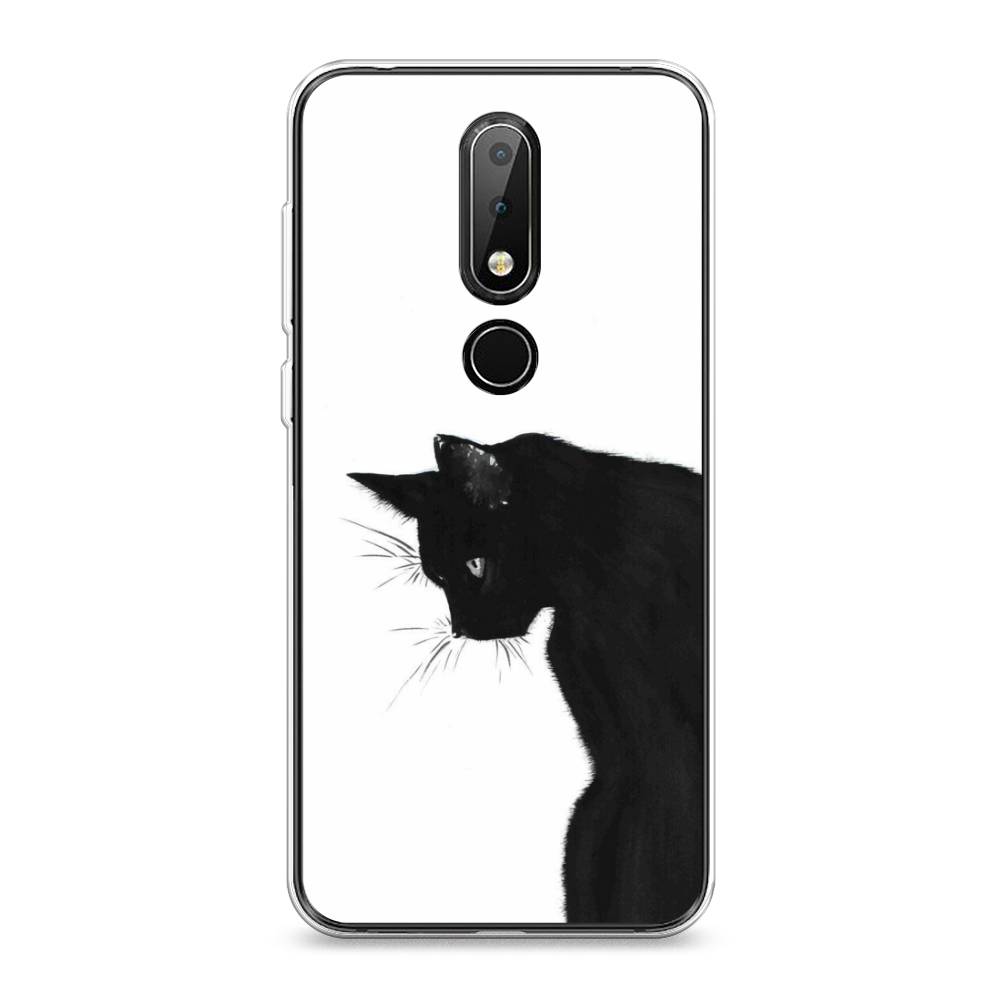 

Чехол Awog на Nokia X6 2018 / Нокиа X6 2018 "Black cat", Черный;белый, 121450-1