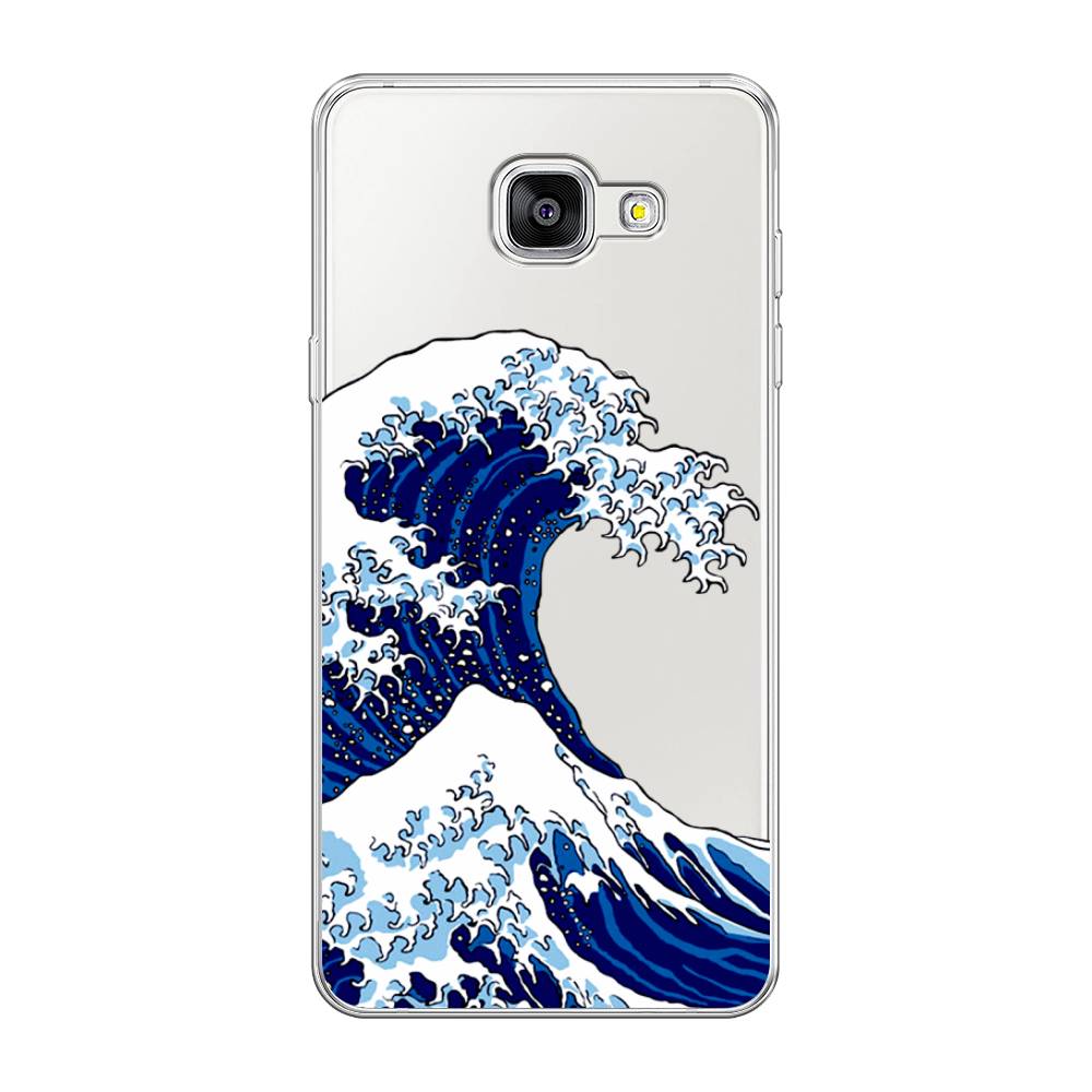 

Чехол Awog на Samsung Galaxy A5 2016 / Самсунг A5 2016 "Волна в Канагаве", Синий;белый, 20550-4