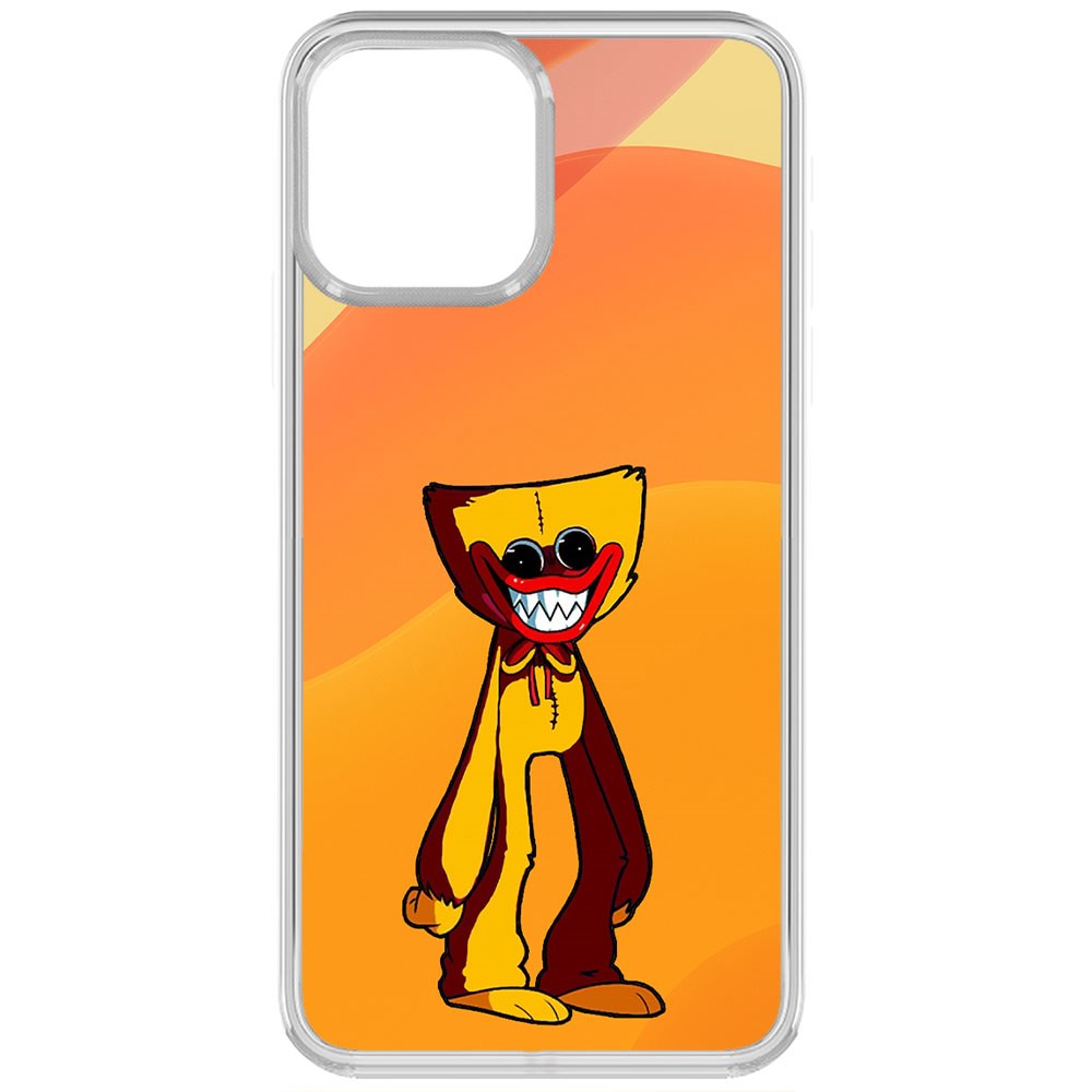 

Чехол-накладка Krutoff Clear Case Хаги Ваги Желтый для iPhone 13, Прозрачный