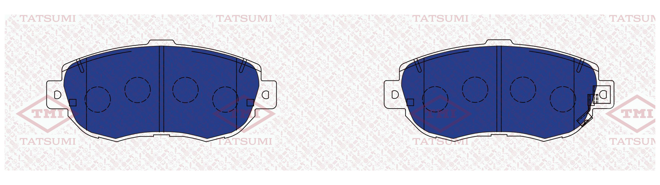

Тормозные колодки Tatsumi передние дисковые tca1150